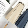 Autumn and winter deer velvet skirts single breasted match skirts