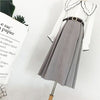 Autumn and winter deer velvet skirts single breasted match skirts