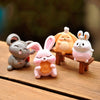 BAIUFOR Miniature Fairy Garden Anime Figures Cute Rabbits Micro