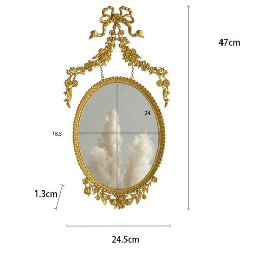 European Court Gold Arts Carving Mirror