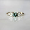 BIJOX STORY Fashion 925 Silver Jewelry Rings with Emerald Zircon