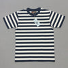 BOB DONG 2cm Stripes Sailor's Tee Shirts Mens Crew neck Border T