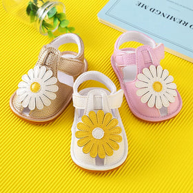 Baby Girl's Soft Sole Sandals Sunflower