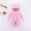 Baby Winter Romper Autumn Long Sleeve Girls Hooded Fleece Infant