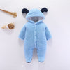 Baby Winter Romper Autumn Long Sleeve Girls Hooded Fleece Infant