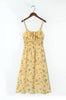 Yellow Lemon Floral Print Dress
