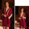 Velvet Ladies Lounge Nightgown & Robe Set