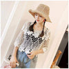 Blouse Women Skirt Shawl Women's Pullover Short Summer Knitted Hollow