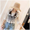 Blouse Women Skirt Shawl Women's Pullover Short Summer Knitted Hollow