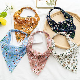 Bohemian Floral Elastic Headbands For Women Girls Trendy Hair Band