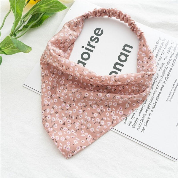 Bohemian Floral Elastic Headbands For Women Girls Trendy Hair Band