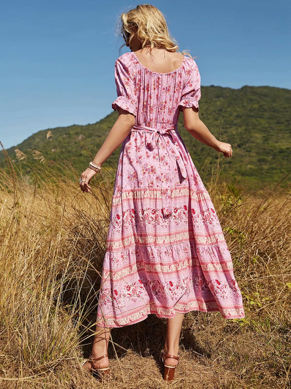 Strawberry Fields Cotton Maxi Dress