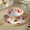 Bone China Coffee Cup Spoon Saucer Set English afternoon Tea cup