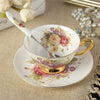 Bone China Coffee Cup Spoon Saucer Set English afternoon Tea cup