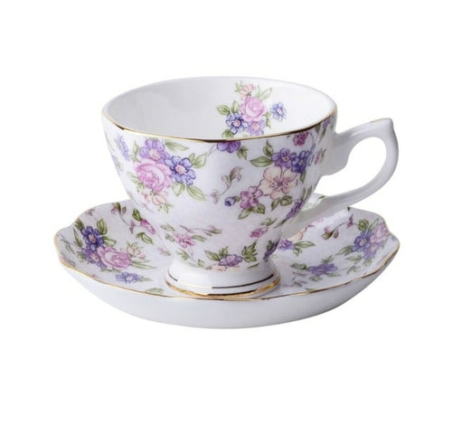 Bone China Coffee Cup Spoon Saucer Set English afternoon Tea cup