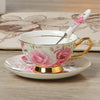 Bone China Coffee Cup Spoon Saucer Set English afternoon Tea cup