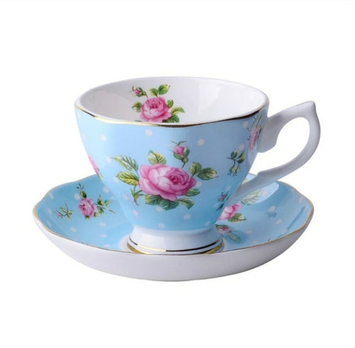 Bone China Coffee Cup Spoon Saucer Set English afternoon Tea cup