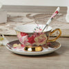 Bone China Coffee Cup Spoon Saucer Set English afternoon Tea cup