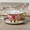 Bone China Coffee Cup Spoon Saucer Set English afternoon Tea cup