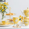 Bone China Coffee Cups and Saucers Tea Pot Set Luxury High Quality