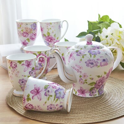 Bone China Coffee Set Simple European Luxury Cup And Pot English