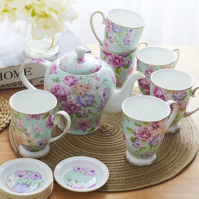 Bone China Coffee Set Simple European Luxury Cup And Pot English