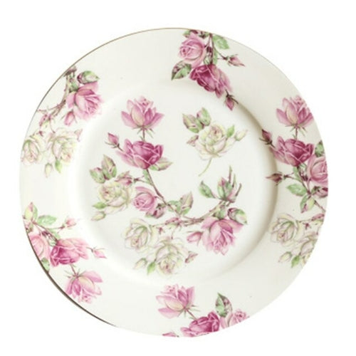 Bone Porcelain Western Food Plate SetLdyllic Style Steak Flat Plate