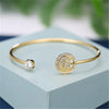 Bracelet Gold Tree Of Life Luxury White Zircon Stone Opening