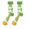 Breathable Socks Embroider Floral Women's Socks Lace Thin Transparent