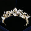 Bridal Crown Baroque Pearl Rhinestone Crown And Tiara Butterfly