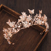 Bridal Crown Baroque Pearl Rhinestone Crown And Tiara Butterfly