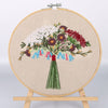 Brilliant Lavender Embroidery Kit DIY Needlework Flower Pattern