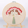 Brilliant Lavender Embroidery Kit DIY Needlework Flower Pattern