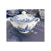 British Retro Blue and white porcelain tableware steak plate photo