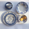 British Retro Blue and white porcelain tableware steak plate photo