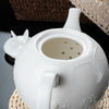 Butterfly Flower Teapot, Milk Pot, Sugar Pot Set Ceramic Bone