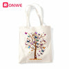 Butterfly Tree Print Reusable Women Shopping Canvas Bag Girl Tote Eco