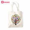 Butterfly Tree Print Reusable Women Shopping Canvas Bag Girl Tote Eco