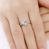 CC Heart Rings for Women S925 Silver Wedding Engagement Bridal Jewelry