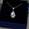 CC Necklaces Pendants Women S925 Silver Water Drop Cubic Zirconia