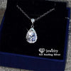 CC Necklaces Pendants Women S925 Silver Water Drop Cubic Zirconia