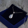 CC Necklaces Pendants Women S925 Silver Water Drop Cubic Zirconia