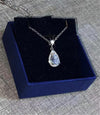 CC Necklaces Pendants Women S925 Silver Water Drop Cubic Zirconia