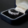 CC Wedding Rings For Women Solid S925 Silver Simple Single Row Cubic