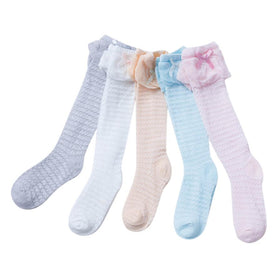 Baby Girls Leg High Barrel Cotton Socks