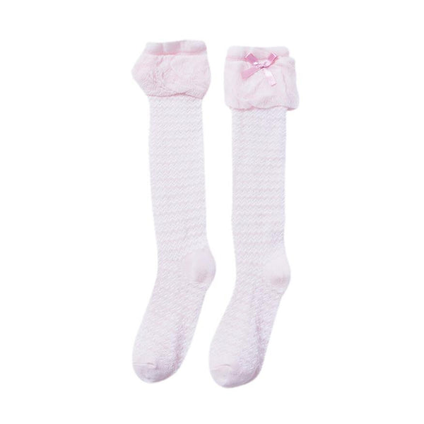 Baby Girls Leg High Barrel Cotton Socks