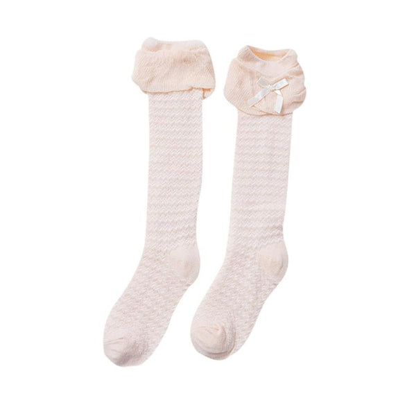 Baby Girls Leg High Barrel Cotton Socks