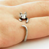 Cute Brass Adjustable Mouse Ring
