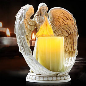 Candle Holders Resin Angel Figurines Craft Resin Candlestick