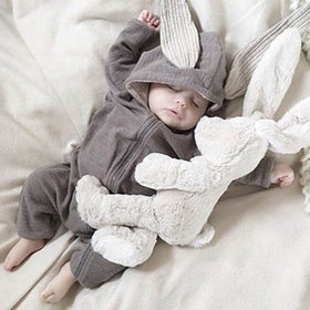 Bunny Baby Hoodie Outfits Rompers Cotton